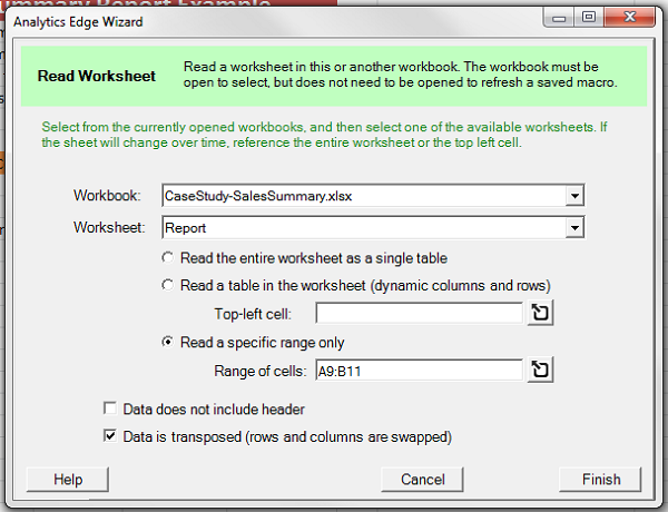 Transpose rows to columns